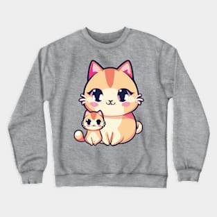 Cute Kawaii Cats Best Mom Ever Crewneck Sweatshirt